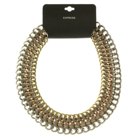 Express Jewelry - Express amazing tri-colored collar necklace NWT